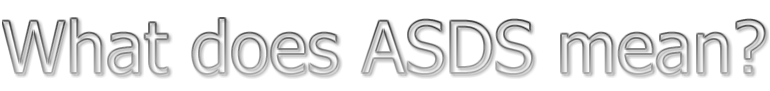 What does ASDS mean?